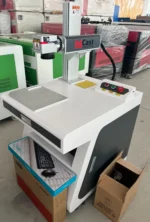 30W Raycus Fiber Laser Marking Machine with Table & Computer - Image 3